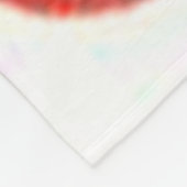 アフリカ系アメリカ人ブラックサンタクロースのクリスマス フリースブランケット (角)