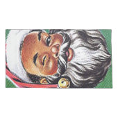 アフリカ系アメリカ人ブラックサンタクロースのクリスマス 枕カバー (裏面)