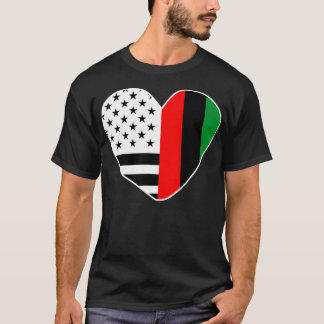 アフリカ系アメリカ人ブラック歴史月間アフリカUSA F Tシャツ