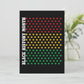 アフリカ系アメリカ人ブラック歴史月間ギフトブラック セーブザデート (スタンド正面)