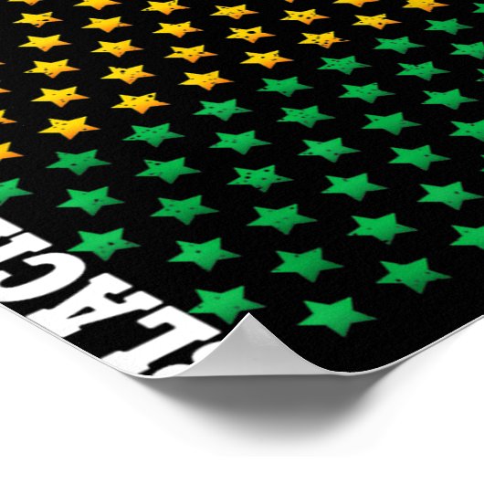 アフリカ系アメリカ人ブラック歴史月間ギフトブラック ポスター (角)