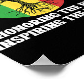 アフリカ系アメリカ人プライドベム伝統ブラック史 ポスター (角)