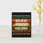 アフリカ系アメリカ人プライド十二世信じ達成 カード (黄色い花)