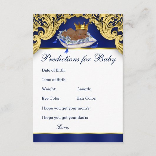 アフリカ系アメリカ人プリンスの予測とアドバイスカード アドバイスカード (正面)