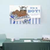 アフリカ系アメリカ人プリンスベビーシャワー旗 横断幕 (トレードショー)