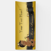 アフリカ系アメリカ人プリンスベビーシャワー 横断幕 (縦)