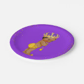 アフリカ系アメリカ人プリンスベビーシャワー/誕生日パーティー ペーパープレート (アングル)