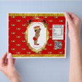 アフリカ系アメリカ人プリンスレッド金ゴールドチップバッグラッパー チラシ (手)