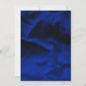 アフリカ系アメリカ人プリンス金ゴールドブルーベビーシャワー 招待状 (裏面)