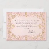 アフリカ系アメリカ人プリンセスサンキューカード サンキューカード (裏面)