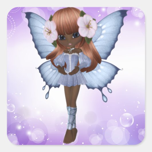 アフリカ系アメリカ人プリンセスシール スクエアシール (正面)