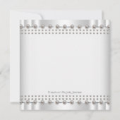 アフリカ系アメリカ人プリンセスパールベビーシャワー 招待状 (裏面)