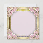 アフリカ系アメリカ人プリンセスベビーシャワー招待状 招待状 (裏面)