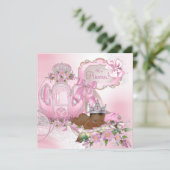 アフリカ系アメリカ人プリンセス王室のベビーシャワー 招待状 (スタンド正面)