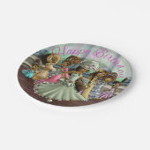 アフリカ系アメリカ人プリンセス誕生日 ペーパープレート (アングル)