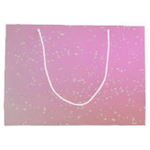 アフリカ系アメリカ人プリンセス誕生日 ラージペーパーバッグ (裏面)