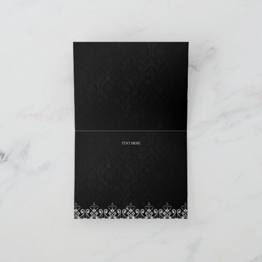 アフリカ系アメリカ人プリンセス赤ちゃんシャワーありがとう サンキューカード (内部)