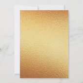 アフリカ系アメリカ人プリンセス金ゴールドダイヤモンドベビーシャワー 招待状 (裏面)