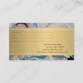 アフリカ系アメリカ人ヘアドレッサー大理石,紙吹雪 割引カード (裏面)