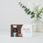 アフリカ系アメリカ人ベイカーカップケーキの名刺 名刺 (スタンド正面)