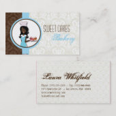 アフリカ系アメリカ人ベイカーカップケーキの名刺 名刺 (正面/裏面)