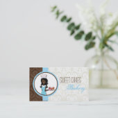 アフリカ系アメリカ人ベイカーカップケーキの名刺 名刺 (スタンド正面)