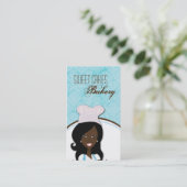 アフリカ系アメリカ人ベイカーカップケーキの名刺 名刺 (スタンド正面)