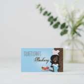 アフリカ系アメリカ人ベイカーカップケーキの名刺 名刺 (スタンド正面)