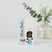 アフリカ系アメリカ人ベイカーカップケーキの名刺 名刺 (スタンド正面)