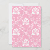 アフリカ系アメリカ人ベビーガールプリンセスベビーシャワー 招待状 (裏面)