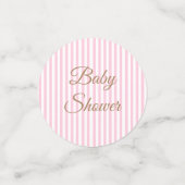 アフリカ系アメリカ人ベビーガール赤ちゃんシャワー紙吹雪 コンフェッティ (スモール正面)