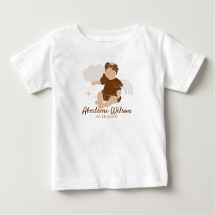 アフリカ系アメリカ人ベビーシャワーベビーTシャツ ベビーTシャツ