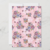 アフリカ系アメリカ人ベビーシャワー招待状 招待状 (裏面)