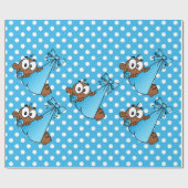 アフリカ系アメリカ人ベビーブルー ラッピングペーパー (フラット)