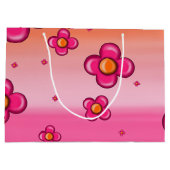 アフリカ系アメリカ人ベビー1歳の誕生日 ラージペーパーバッグ (裏面)