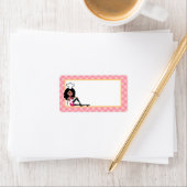 アフリカ系アメリカ人ベーカー女性レーベル ラベル (インサイチュ)