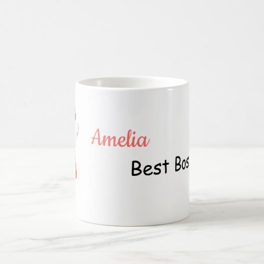 アフリカ系アメリカ人ボスの日のマグ コーヒーマグカップ (中央)