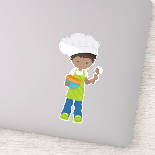 アフリカ系アメリカ人ボーイ、ベーキング、ベーカー、ベーカリー、エプロン シール (詳細)
