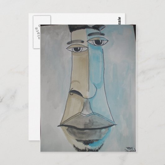 アフリカ系アメリカ人ポップ・アートのの芸術風刺画 ポストカード (正面/裏面)