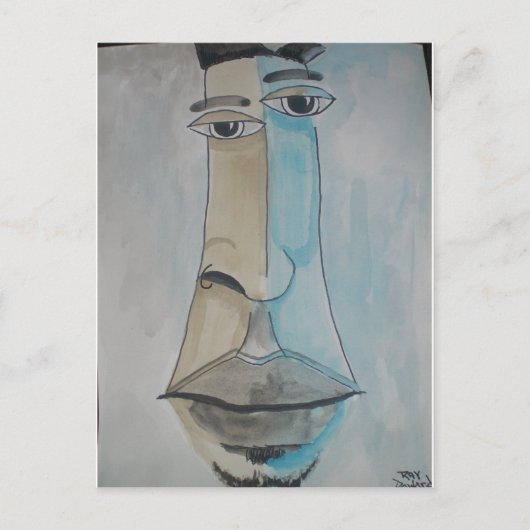 アフリカ系アメリカ人ポップ・アートのの芸術風刺画 ポストカード (正面)