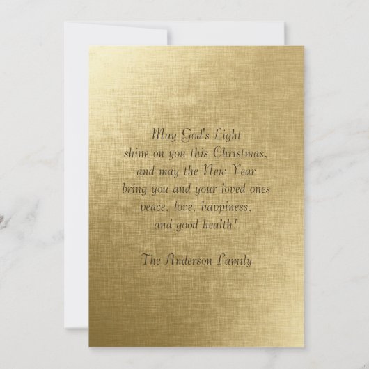 アフリカ系アメリカ人マドンナフラットクリスマスカード シーズンカード (裏面)