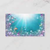 アフリカ系アメリカ人マーメイドおむつラッフルチケット エンクロージャーカード (裏面)