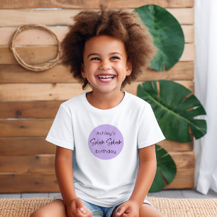 アフリカ系アメリカ人マーメイドスプラッシュ誕生日 ベビーTシャツ