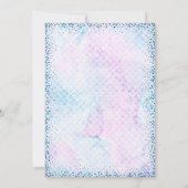 アフリカ系アメリカ人マーメイドベビーシャワー招待状 招待状 (裏面)