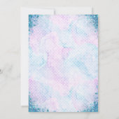 アフリカ系アメリカ人マーメイドベビーシャワー招待状 招待状 (裏面)