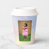 アフリカ系アメリカ人マーメイド5th誕生日写真 紙コップ (裏面)