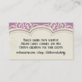 アフリカ系アメリカ人ミキシングボウル女性ベーキングパン 名刺 (裏面)