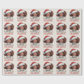 アフリカ系アメリカ人メリークリスマスアフリカブラック ラッピングペーパー (フラット)