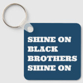 アフリカ系アメリカ人メンズキやる気を起こさせるーチェーン キーホルダー (正面)