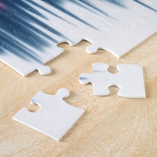 アフリカ系アメリカ人モダン女性のかわいらし装飾 ジグソーパズル (側面)